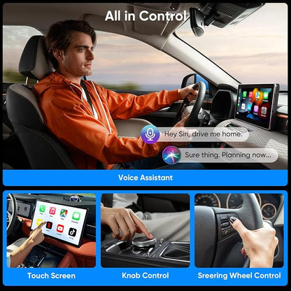 Wireless CarPlay Adapter for iPhone, 2026 Wired to Wireless CarPlay Dongle, Plug & Play USB-C Adapter, 5.8GHz WiFi, Bluetooth 5.3, Auto Connect, Low Latency, for Cars 2015+