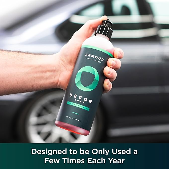 Armour Detail Supply - Decon Soap - High-pH Decontamination Shampoo - Alkaline Degreasing Agents and Biodegradable Ingredients - 16 oz