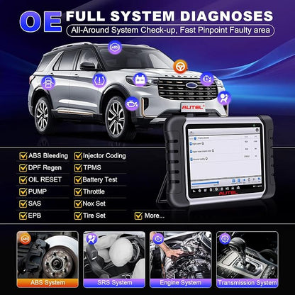Autel Obd2 Scanner Diagnostic Tool MaxiCOM MK808Z: 2026 Bidirectional Scan Tool, 28+ Service, Active Tests Scanner for Car, All System OBD2 Diagnostics Car Scanner for DIY, Mechanic and Small Shops