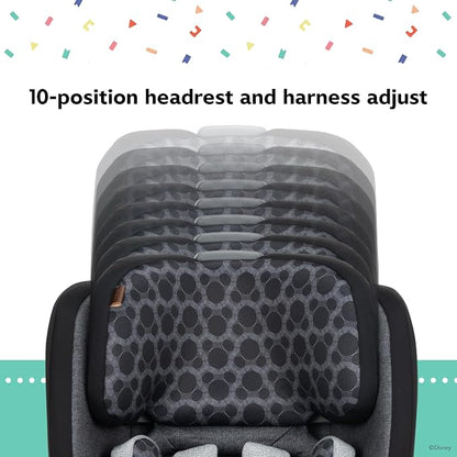 Disney Baby Turn and Go 360 Rotating All-in-One Convertible Car Seat, Vintage Mickey Mouse