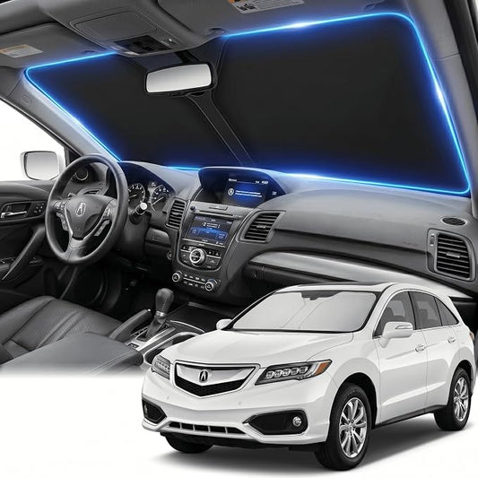 Windshield Sun Shade for Acura RDX 2013-2018 Sunshade Front Window Shade Custom Fit RDX Accessories Sun Visor Foldable Shade Blocks UV Rays Accessories