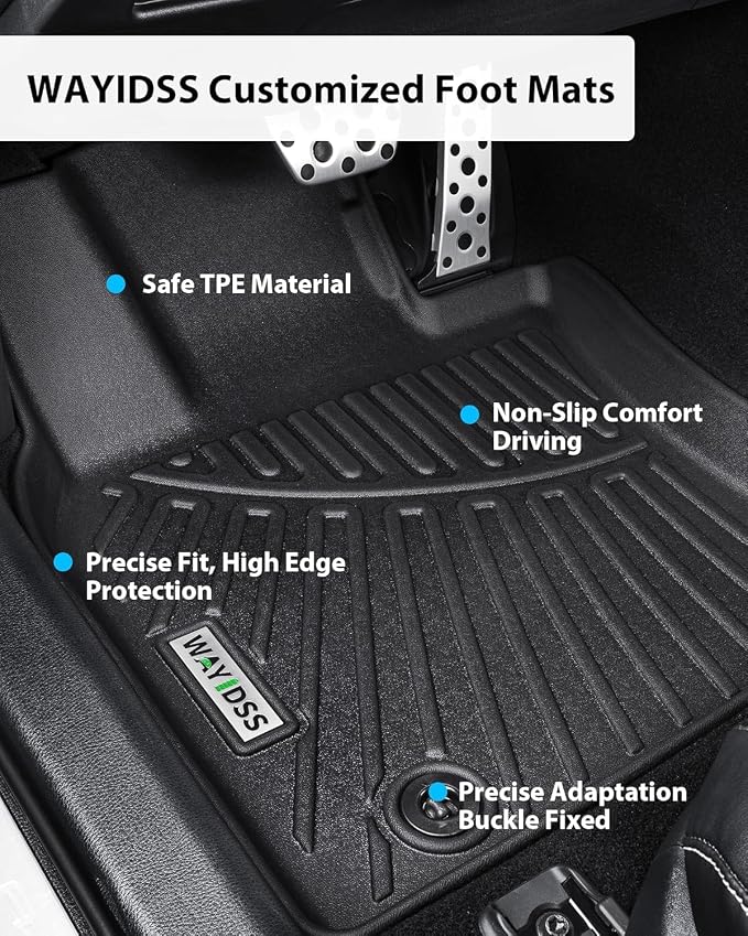 Floor Mats for Ford Expedition MAX 2018-2023 2024 (Only Fit Max 8 Seats / 2nd Row Bench Seat) with Cargo Liners,TPE All Weather Protection Floor Liners with Trunk Mat Covering The Backrest