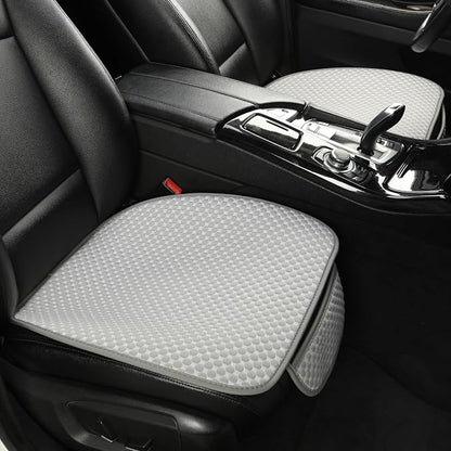 West Llama Ice Silk Front Car Seat Cover Protector Anti-Slip Bottom Seat Cover Fits 95% of Vehicles,Wrapping Around The Bottom,(Gray-2Pcs)