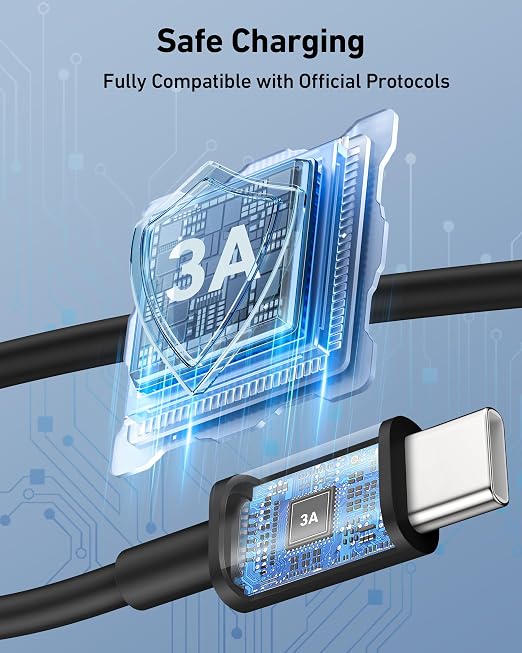 Car Carplay Cable for iPhone 17/17 Pro/Air/17e/16/15 Pro Max/Plus Cable, 2Pack USB A to USB C for CarPlay USBC Cord, iPad, Galaxy, Pixel, Android Accessories Charging Wire Type-C Car Charger Cord 3FT