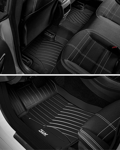 3W Floor Mats for Mercedes Benz CLA 2014-2019 & GLA 2015-2020, 250/45 AMG TPE All Weather Custom Fit Floor Liner for Benz CLA GLA 1st and 2nd Row Car Mats