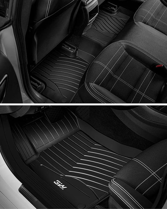 3W Floor Mats for Mercedes Benz CLA 2014-2019 & GLA 2015-2020, 250/45 AMG TPE All Weather Custom Fit Floor Liner for Benz CLA GLA 1st and 2nd Row Car Mats