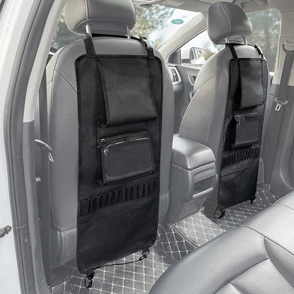 MYDAYS 2 Pack Seat Back Gun Rack, Camo Front Seat Organizer With Bullet Pocket Vehicle Holder for Hunting Rifles/Shotguns