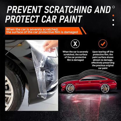 TPU PPF Hydrophobic Clear Paint Protection Film Self Healing Car Clear Glossy Wrap Film (1ft x 5ft, Gloss White)