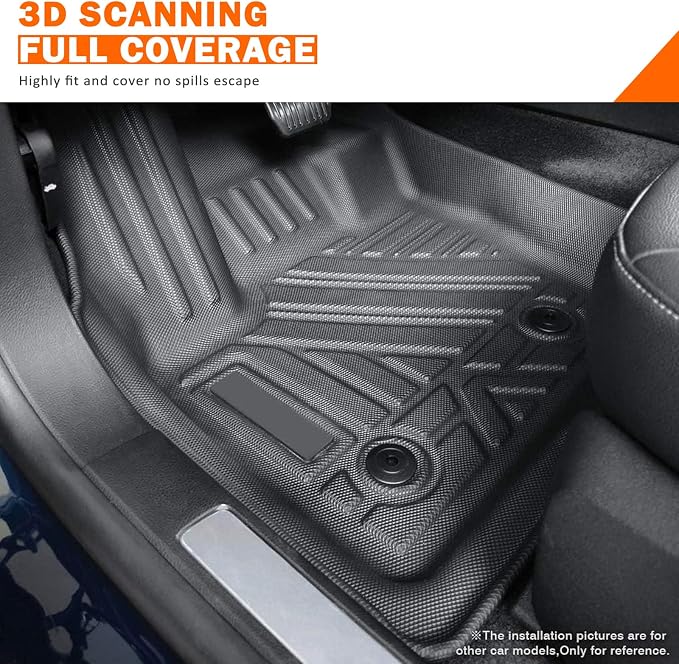 KUST Floor Mats for 2018-2024 BMW X3 G01 Accessories All Weather Floor Mat Custom Fit Floor Liners 2 Row Seat Liner Set 3PCS Black Non-Slip