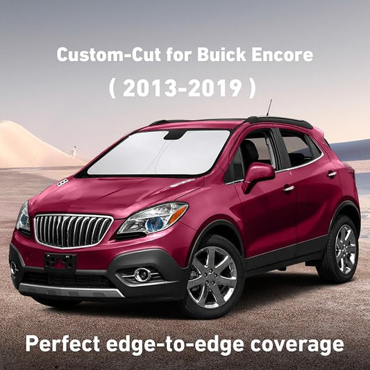 EcoNour Windshield Sunshade Compatible for Buick Encore 2013-2017 2018 2019, Sun Visor for Front Windshield & Window Sun Shade Cover, UV Heat Blocker & Protector, Car Accessories