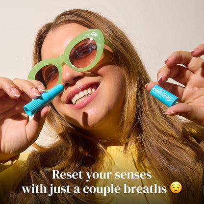 Allclair Nausea Relief Inhaler for Motion & Morning Sickness – Fast-Acting, Non-Drowsy, Natural Alternative to Pills & Patches, Travel Essential (3 Inhalers)