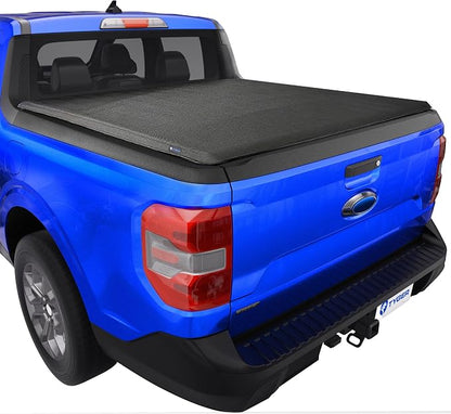 Tyger Auto T1X Soft Roll-Up in Fabric Truck Bed Tonneau Cover Compatible with 2022-2026 Ford Maverick (Not Fit Models with Utility Track System) | 4.5' (54") Bed | TG-BC1F9061X