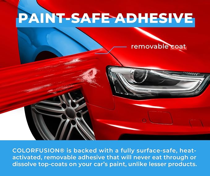 ColorFusion PPF by VViViD, Gloss Ultra Red Dry Apply PPF Vinyl Car Wrap Roll 60ft x 5ft