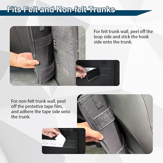 Deluxe Trunk and Backseat Organizer for Medium or Large Size SUVs & RVs, Detachable Storage Modules with Built-in Cooler, Patent Pending