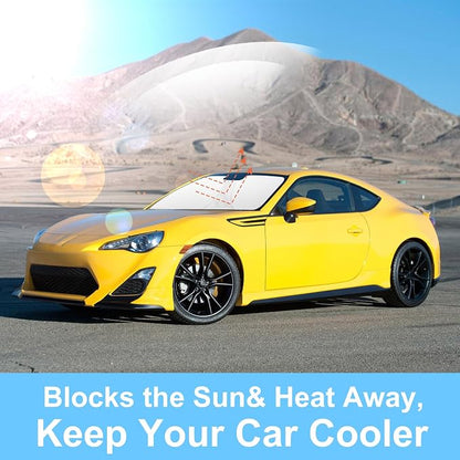 TINGLU Sun Shade for 2017-2021 Toyota 86/2022-2023 Toyota GR86/2013-2023 Subaru BRZ/2012-2016 Scion FR-S FRS Accessories Windshield Sun Shade Window Shade UV Rays Protection Sun Visor Cover