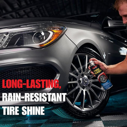 Stoner Car Care 91094-6PK More Shine Tire Finish – Tire Shine Spray Restores Deep Matte Black Finish with Long-Lasting Rain-Resistant Protection, Dry-to-Touch – 12 oz (Pack of 6)
