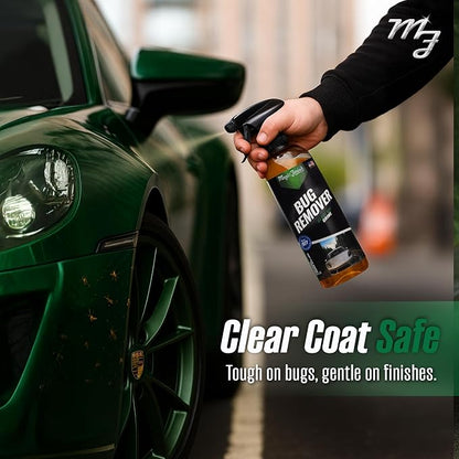 Magic Finish Car Bug Remover Spray (16 fl oz) – Fast-Acting Spray for Road Grime and Organic Residue – Car Cleaning Supplies for Paint, Glass, Plastic & Chrome