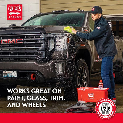 Griot's Garage Super-Concentrated Car Wash for Vehicle Washing and Cleaning, Foaming Liquid Soap, Won't Strip Waxes, Sealants or Ceramic Coatings, pH Balanced, 11102, 16oz