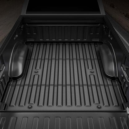 OEDRO Truck Bed Mat Fit for 2024 2025 2026 Toyota Tacoma 5FT, TPE All Weather Tacoma 5FT Heavy Duty Pickup Bed Liner Accessories, Black