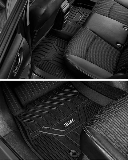 3W Floor Mats Custom Fit for Nissan Altima 2019-2025 2026, TPE All Weather Accessories Custom Fit Floor Liner for Nissan Altima 1st and 2nd Row Full Set Car Mats