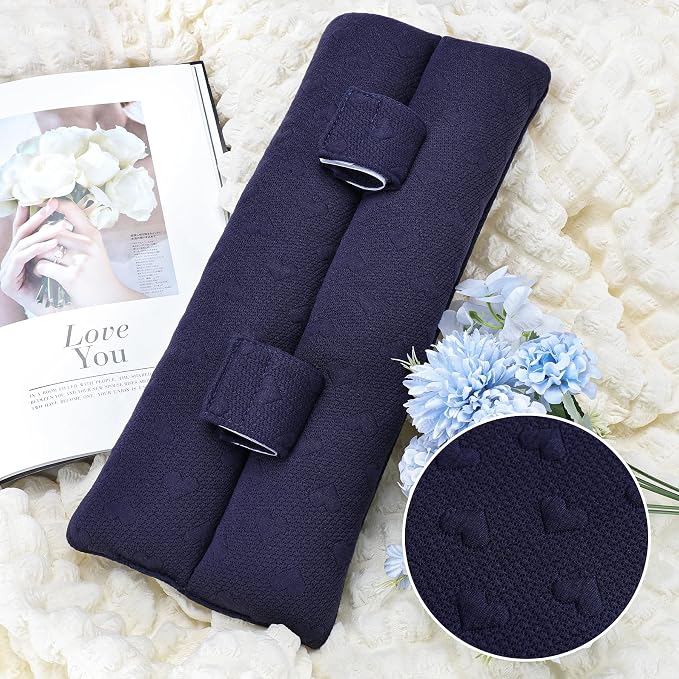 Seat Belt Pillow Post-Surgery – with Ice/Hot Pocket for C-Section, for Chest/Heart Travel