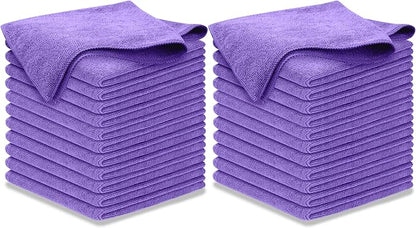 USANOOKS Premium 300GSM Microfiber Cleaning Cloth - 12.5"x12.5" High Performance - 1200 Washes, Ultra Absorbent Microfiber Towels for Cars Undercarriage, Rims & Engine Bay Cleaning - Microfiber Cloth