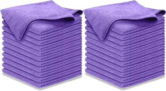 USANOOKS Premium 300GSM Microfiber Cleaning Cloth - 12.5"x12.5" High Performance - 1200 Washes, Ultra Absorbent Microfiber Towels for Cars Undercarriage, Rims & Engine Bay Cleaning - Microfiber Cloth