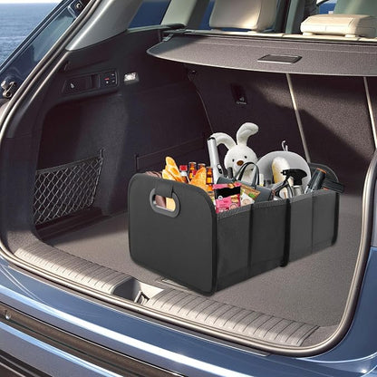 Large Capacity Trunk Organizer for Car,Foldable Multi-Compartment SUV Trunk Organizer for Storaging Tools Toys Foods,Universal Oxford Cloth Car Organizers and Storage