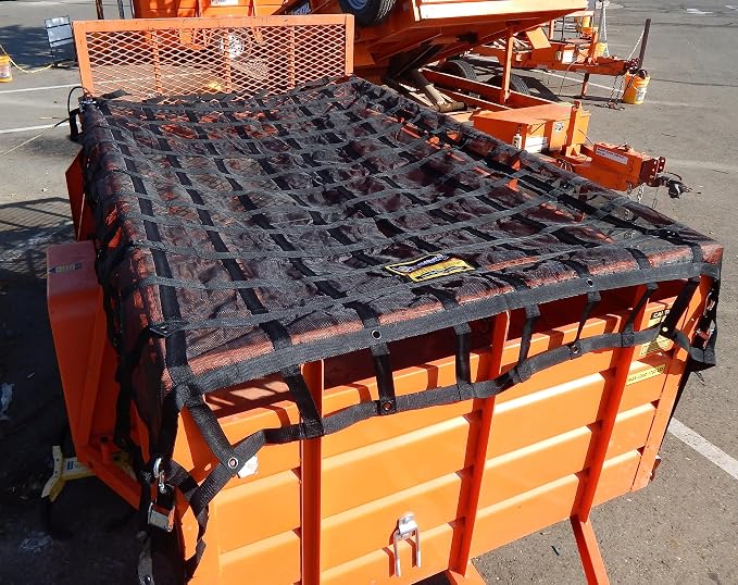 Gladiator Cargo Nets - Heavy Duty Trailer Cargo Net - (SUT-100) - 7.3' x 9.3' (for 5x8 ft Trailers)
