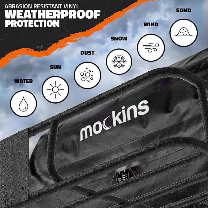 Mockins 64"x39"x6" Extendable Heavy Duty Roof Rack Basket & 16 Cu Ft Waterproof Cargo Bag for Top of Car | 250 Lbs Capacity Steel Rooftop Cargo Carrier for Top of Vehicle with Roof Basket Accessories