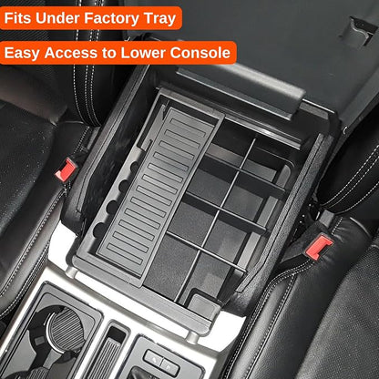 Vehicle OCD - Center Console Organizer for Ford F150 (2015-2020) (Full Console w/Bucket Seats ONLY) - Made in USA - SLX107