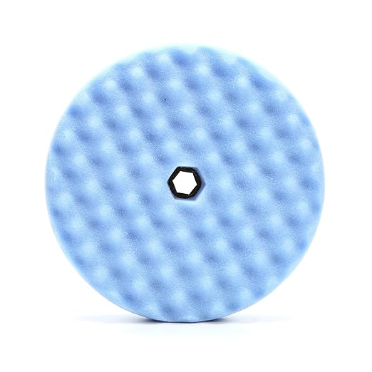 3M 05708 Perfect It Ultrafine Foam Polishing Pad Double Sided 8 Inches, Blue