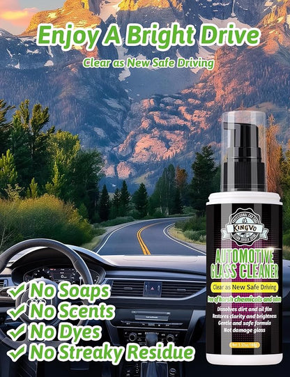 Kingvo Car Ceramic Coating, Car Spray Wax Graphene Polish Crystal Coating,Windshield Washer Fluid Window Cleaner Detailing Supplies Automotive Kit