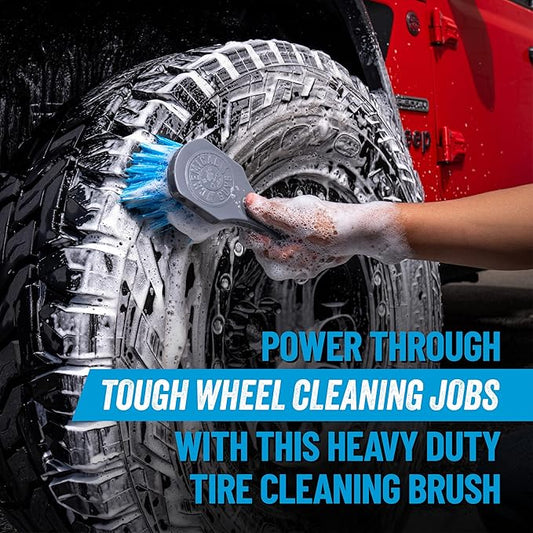 Chemical Guys ACCG05 Big Blue Stiffy Heavy Duty Tire & Upholstery Cleaning Brush, (Safe for Cars, Trucks, SUVs, RVs, Motorcycles, & More) Blue