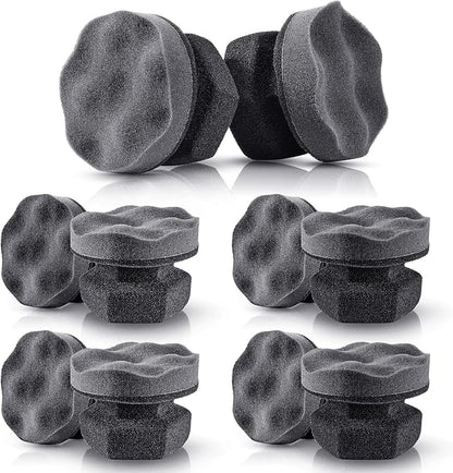 BBTO 10 Pack Tire Dressing Applicator Washable Tire Shine Applicator Dressing Pad Car Detailing Foam Sponge Reusable Tires Cleaner Sponge for No Mess Tires Detailing Supplies