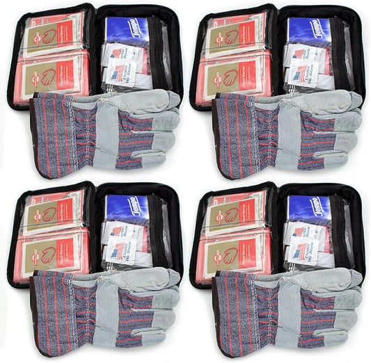 Emergency Zone Basic Roadside Assistant Car Emergency Kit. 4 Pack