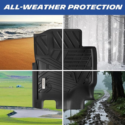 Michelin Vehicle Mats, All-Weather TPE Custom Fit Liner for 2017-2026 Ford F250/F350/F450/F550 Crew Cab Bucket Seat W/Under Seat Storage Carpet Floor, Elite