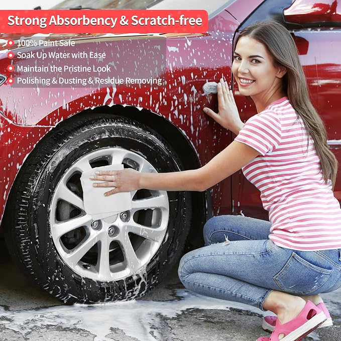 White Microfiber Cleaning Cloths, 100 Pack Shop Towels Rags, Bulk Absorbent Lint-Free Detailing Cleaning Rags Microfiber Towels for Car Mechanic Automotive Garage Housekeeping, 11.5"*11.5"