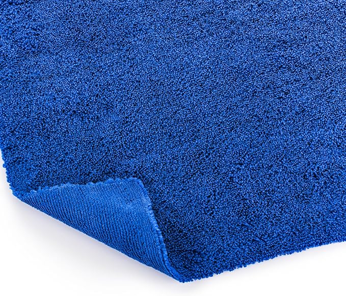 The Rag Company - Creature Edgeless Auto Detailing Towels (10-Pack) Professional 70/30 Blend, Dual-Pile Plush Microfiber, Buffing & Polishing, 420gsm, 16in x 16in, Royal Blue