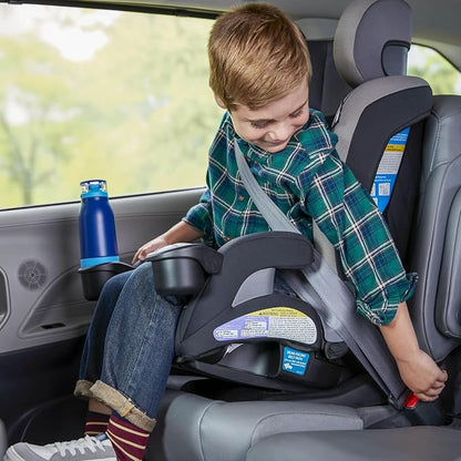 Safety 1st EverSlim 4-in-1 Convertible Car Seat, SecureTech Chest Clip, Ultra-Slim, 4-Mode Infant to Booster, Baby Car Seat, 5-100 lbs, Memory Foam, Fiddlehead