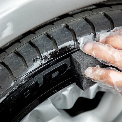 QUIXX 10192 Black Tire Color - Tire Color Restorer, Use on Old Weathered and Dull Tires to Quickly Look Clean, Black, and Better Than New. Great for Cars, Motorcycles, and Rvs