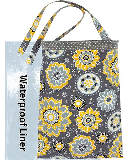 Car Trash Bag Hanging Front Seat Back Seat Headrest Console - Car Trash Bin with Reusable Waterproof Liner and Disposable Bags - Car Waste Basket (Large Grey)