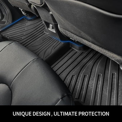 OEDRO Floor Mats Fit for Toyota Tacoma 2024 2025 2026 Double Cab Auto Trans (NOT for Hybrid), Custom TPE All Weather Floor Liners for Tacoma TRD/SR/SR5/limited Car Front&Rear 2 Row Mats