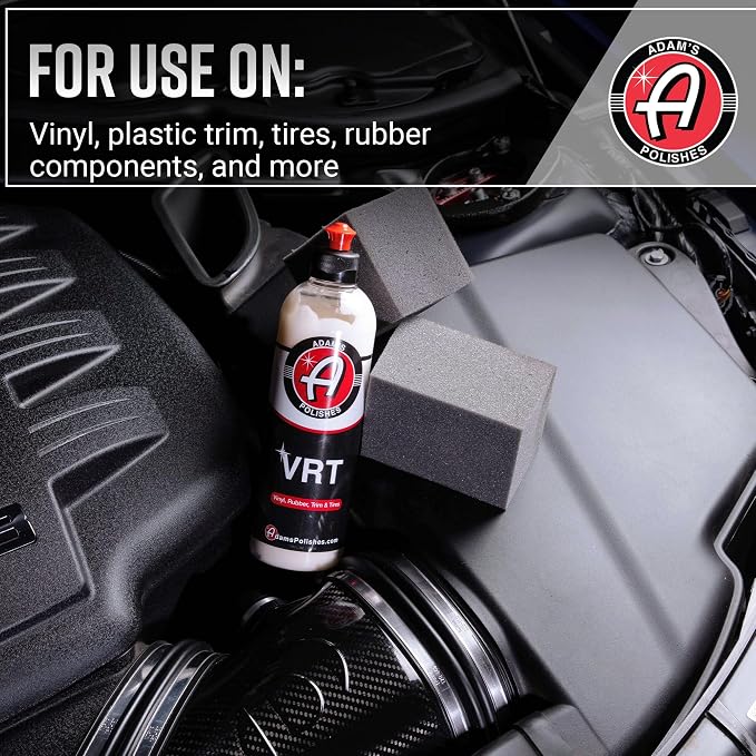 Adam's Polishes VRT Combo - Vinyl, Rubber and Plastic Non-Greasy Long Lasting Super Shine Dressing for Tires, Trim and More, Safe for Cars, Trucks, SUVs, RVs & More