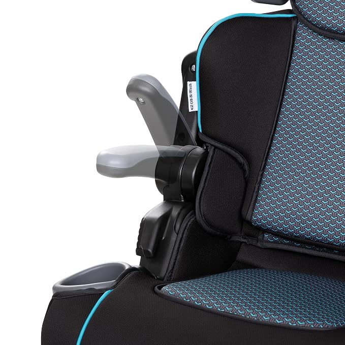 Baby Trend Protect 2-in-1 Folding Booster Car Seat, Aqua Tech – Fold-Flat Travel-Ready Design, Lightweight Build, Belt-Positioning Comfort