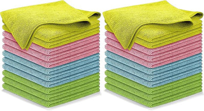 USANOOKS Premium 300GSM Microfiber Cleaning Cloth - 12.5"x12.5" High Performance - 1200 Washes, Ultra Absorbent Microfiber Towels for Cars Undercarriage, Rims & Engine Bay Cleaning - Microfiber Cloth