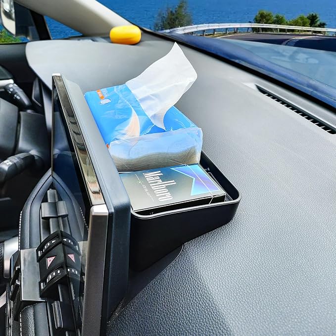 EDBETOS 3PCS Center Console Organizer Tray Set Compatible with Toyota RAV4 2019-2024 2025 and 2021-2025 Prime Accessories Insert Armrest Storage Box, Dash Console Tray,Only Fit 8'' Multimedia Display