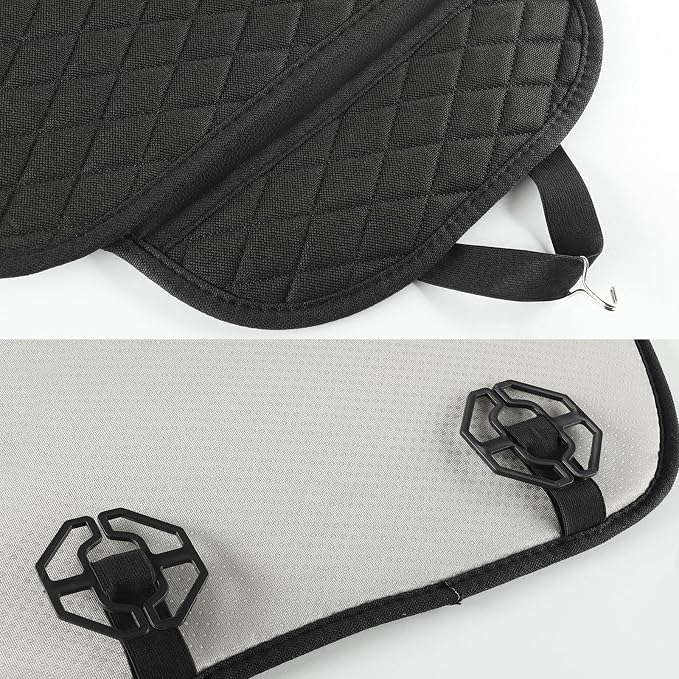 West Llama Linen Car Seat Covers,Bottom Seat Covers for Cars Include 1 Rear Bench Cover Universal Fits 90% Vehicles,SUVs,Cars,Sedans,Black