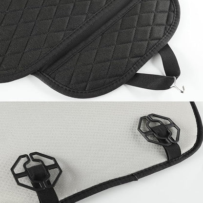 West Llama Linen Car Seat Covers,Bottom Seat Covers for Cars Include 2 Piece Front Driver Seat Pad Mat Universal Fits 90% Vehicles,SUVs,Cars,Sedans(2Piece-Black)