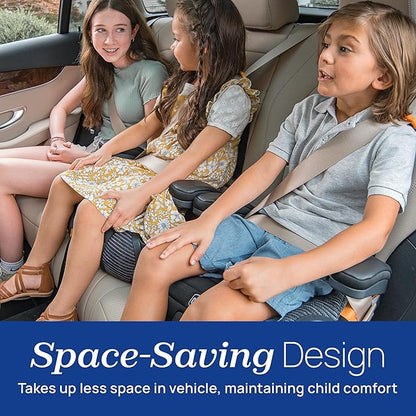 Chicco GoFit ClearTex Plus Backless Booster Car Seat, Latch Attachment, Quick-Release Latch Removal, Portable Car Booster Seat for Children at Least 4 Years Old and 40-110 lbs, Tropic/Green